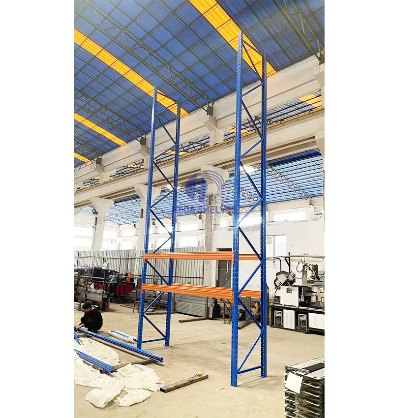 Système de rayonnage industriel à grande hauteur, rayonnage à palettes robuste en acier pour solutio
