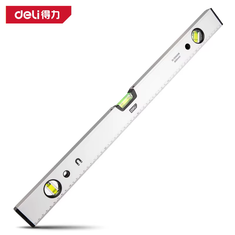 Deli 600mm niveau à bulle de haute précision Instruments de mesure de niveau domestique multifonctio