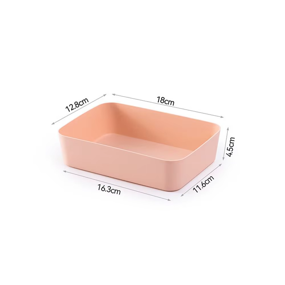 Boîte de rangement de bureau en plastique empilable grande capacité, organiseur de documents et de f