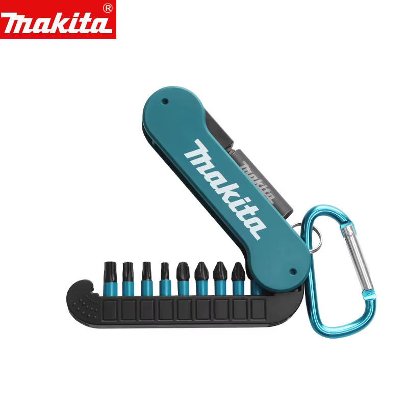 Makita E-15849 Jeu de 10 embouts de tournevis à chocs noirs de 25 mm pour perceuse électrique, acces