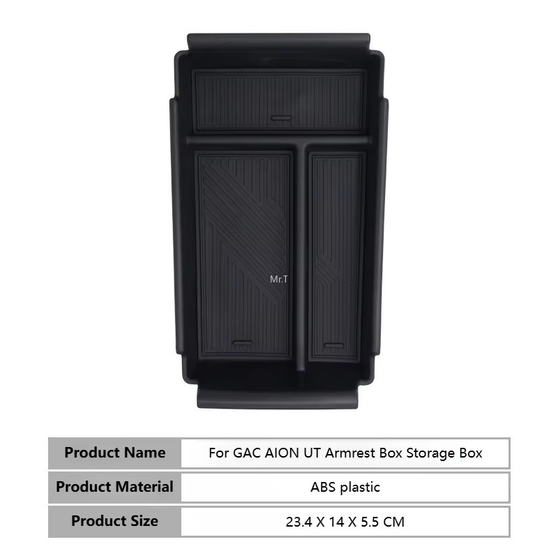 Boîte de rangement pour accoudoir, organiseur de console centrale, accessoires de rangement et d'org