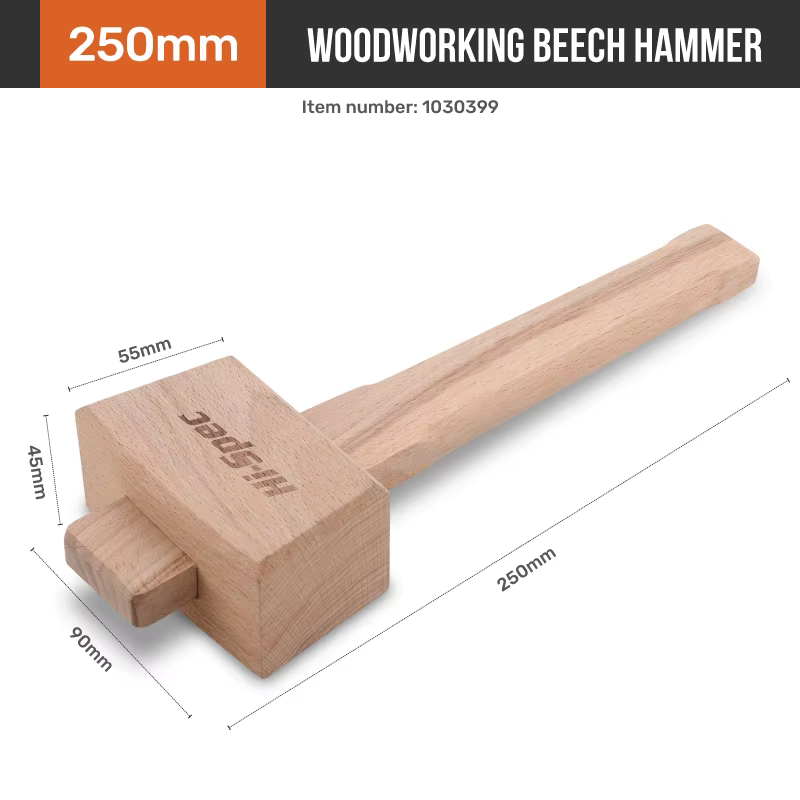 Marteau en bois de hêtre Hi-Spec, maillets en bois de remplacement, maillet, crabe, homard, fruits d