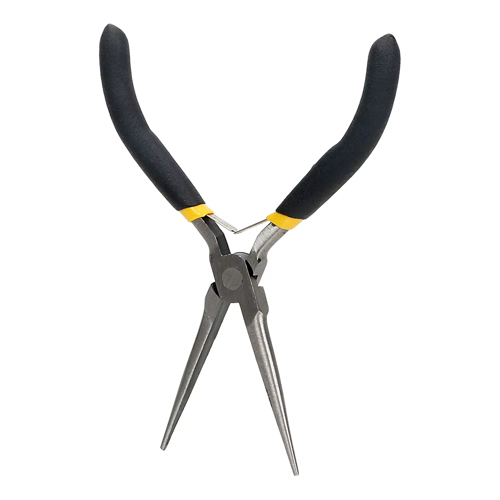 Pince à bec long 45 # Outils à main en acier, outils de réparation d'électricien, dénudage, coupe, s