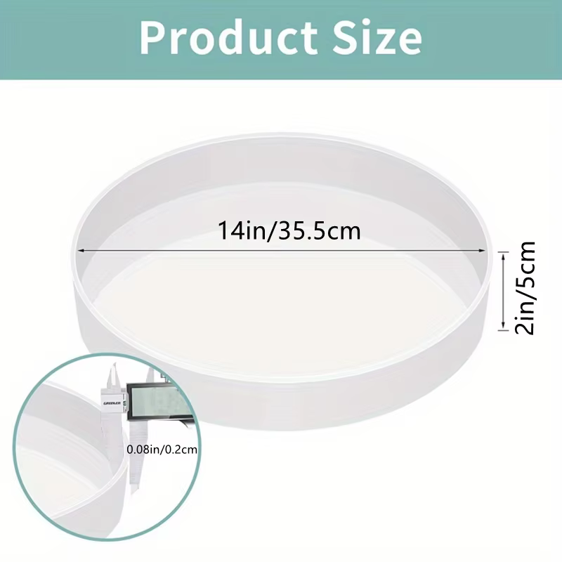 Moule de Table en résine Extra-Large, rond en résine époxy de Silicone de 14/20 pouces, adapté aux t