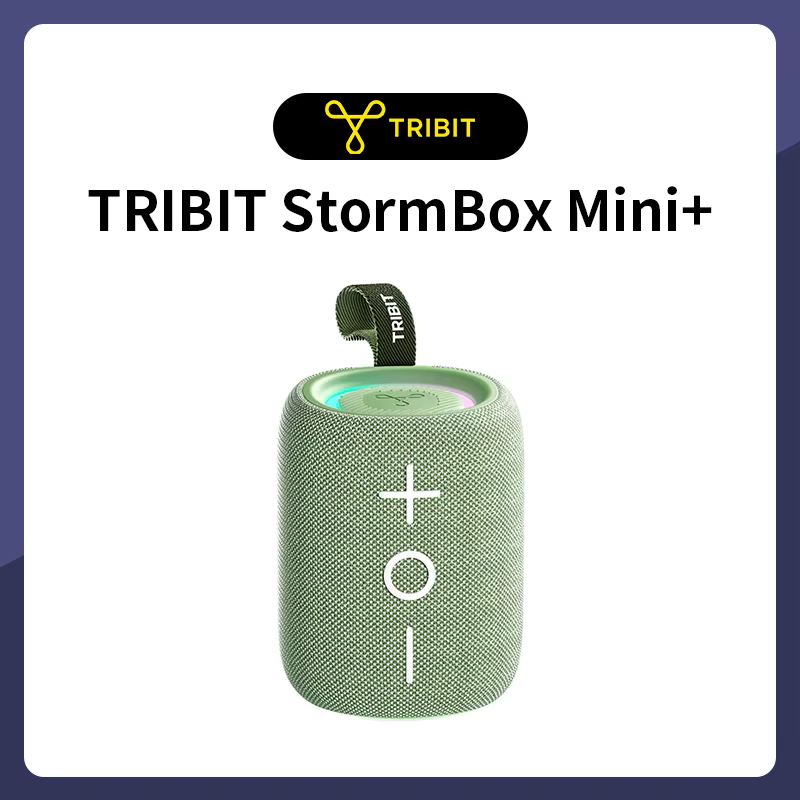 Haut-parleur Bluetooth TRIBIT StormBox Mini+, 12W 360 °   Son avec XBass, LED, autonomie de 12 heure