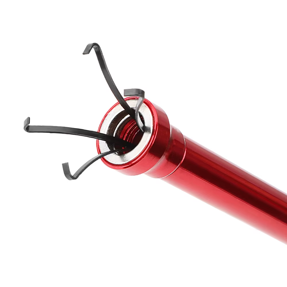 Outil de ramassage Flexible, aimant magnétique à longue poignée à ressort + 4 griffes + lumière LED,