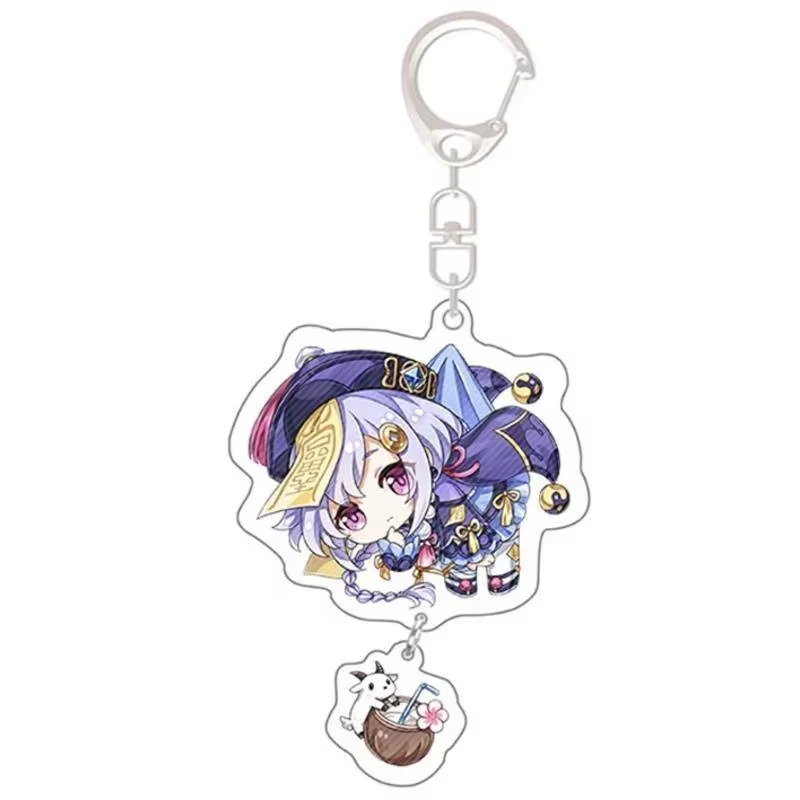 Porte-clés Genshin Impact, porte-clés mignon, Yae, Kaedehara, Kazuha, Hu Tao Cartoon, WPanama er, Ta