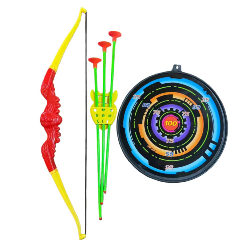 Ensemble arc et flèches pour enfants avec cible, jeu de tir à l'arc en plein air, jouet d'anniversai