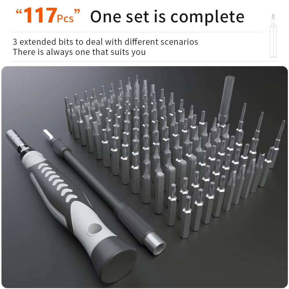 Jeux de tournevis 130 en 1, kits d'outils manuels de précision portables, petits embouts magnétiques