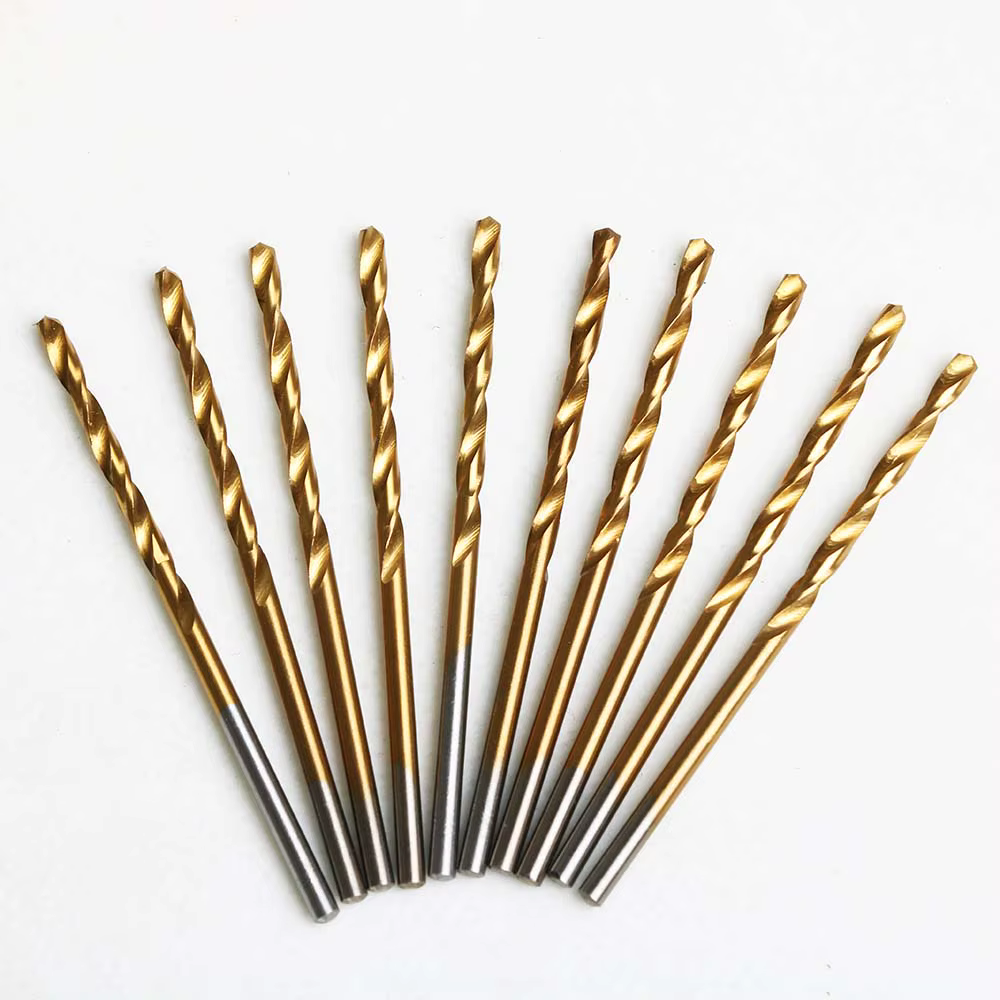 Jeu de forets hélicoïdaux en acier rapide, 10 pièces, outil de poinçonnage du métal, outils pour le