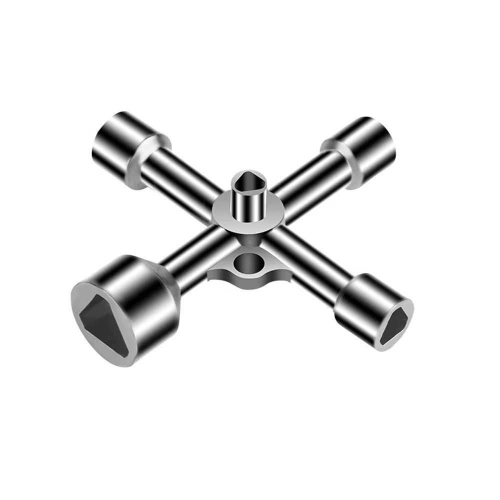 Clé triangulaire 5-en-1, clé à 3 faces, clé triangulaire pour armoire de commande, clé triangulaire 