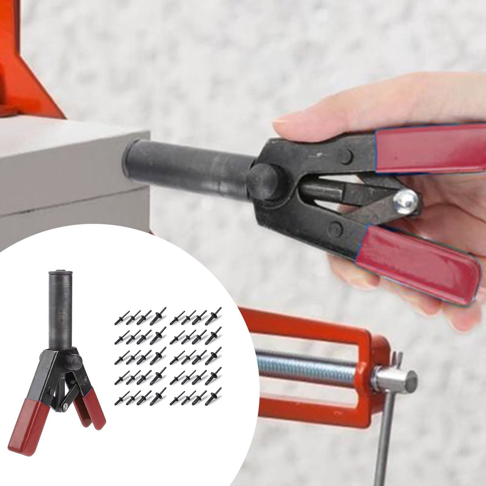 Ensemble de pistolets à rivets en plastique, pistolet à rivets multifonctionnel en Poly, ensemble ra