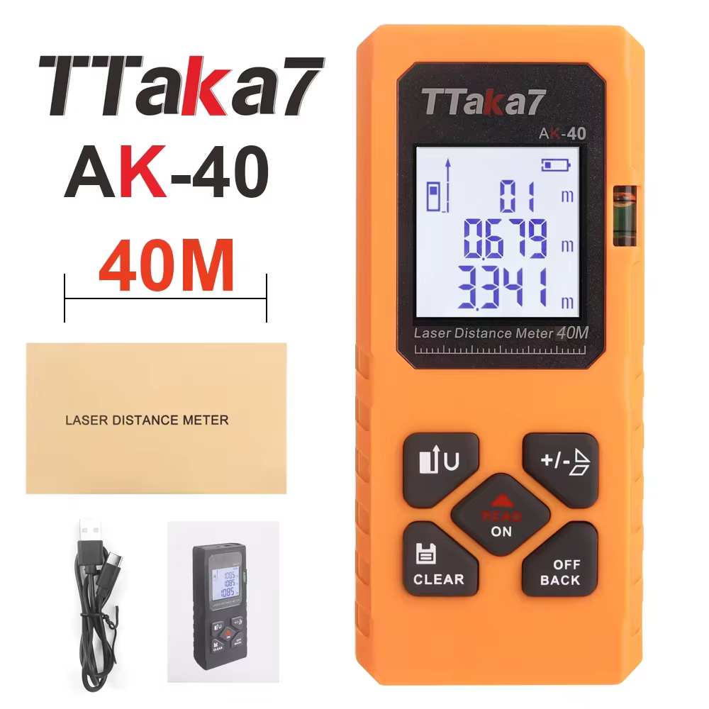 Mini télémètre Laser intelligent 40M/60M, télémètre infrarouge, Rechargeable par USB, outil de télém