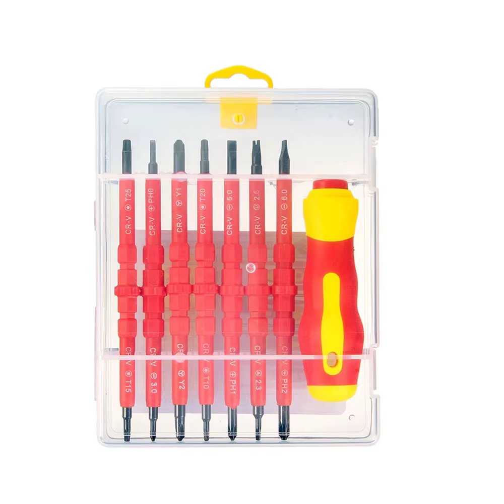 Jeu de tournevis isolés 26 en 1 1000V, pour électricien, outils professionnels, embouts de tournevis