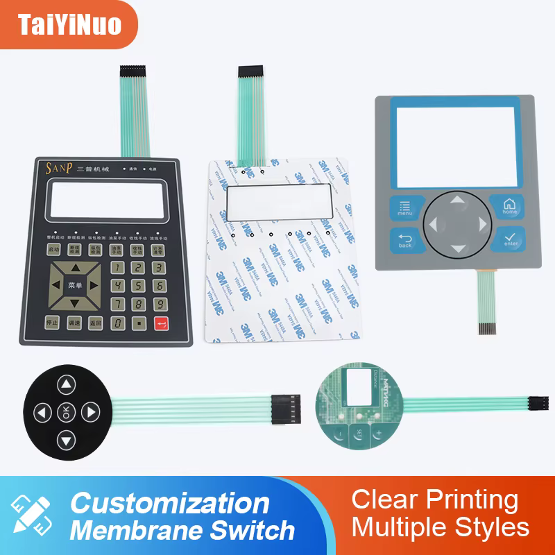 Clavier à membrane flexible personnalisé, kit de boutons en relief en PET pour Arduino et appareils 