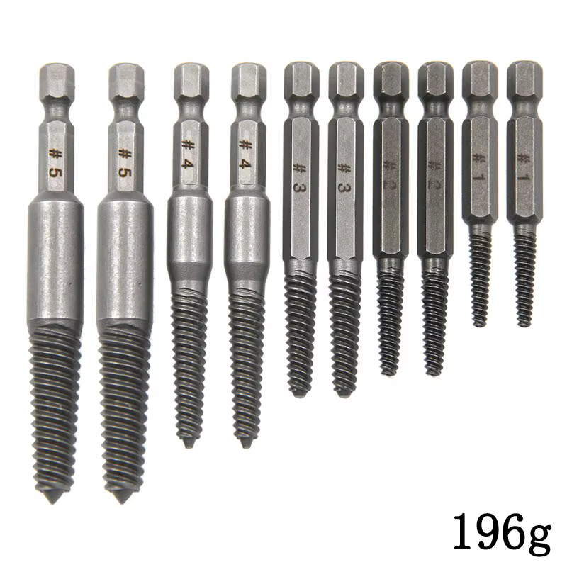 Extracteur de vis à tête cassée à tige hexagonale, tournevis à tête cassée pour sortir, ensemble d'o