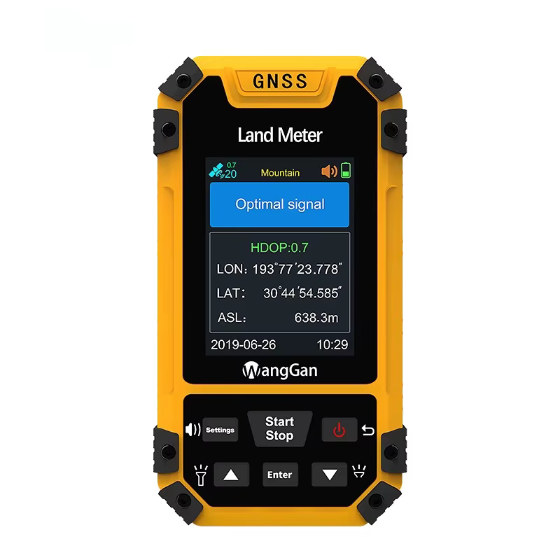 Compteur de terre GPS de haute précision, outil d'arpentage de la zone agricole pour la mesure de la