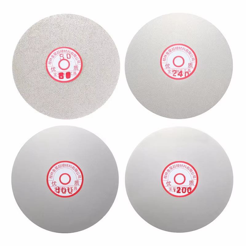 4 pièces/ensemble disque de polissage diamant 600 800 1200 3000 grain lapage meulage 6 "disque de me