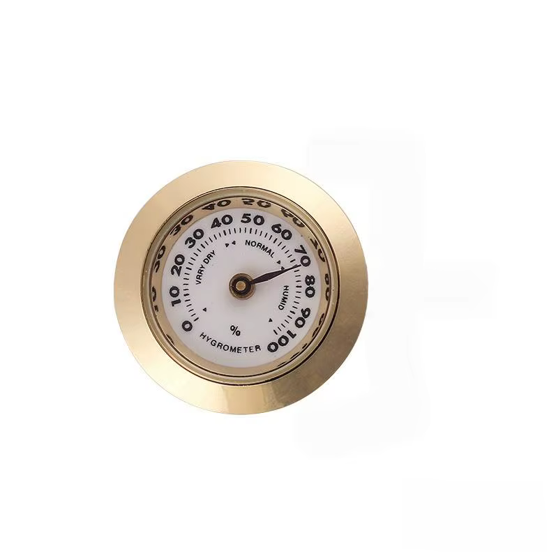 Hygromètre 28 mm pour cigares et tabac, mesure l'humidité, idéal pour surveiller l'humidité à domici