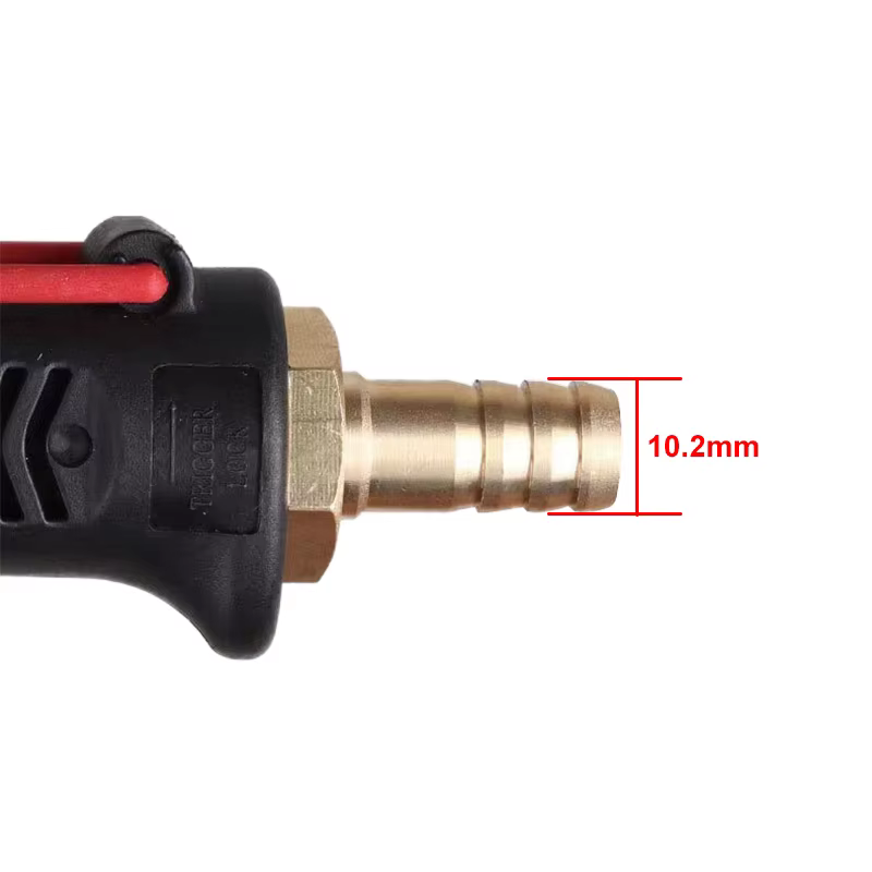 Lance à mousse pour pistolet de pulvérisation, avec buse en acier inoxydable et raccord à barbe pour