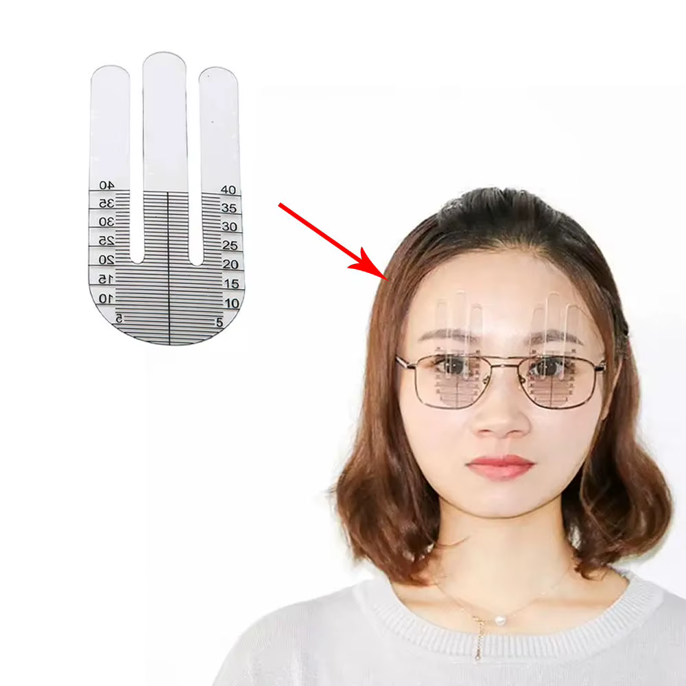 Règle de hauteur pupillaire optique, 1 paire, compteur de hauteur d'élève, optométrie, Test de haute