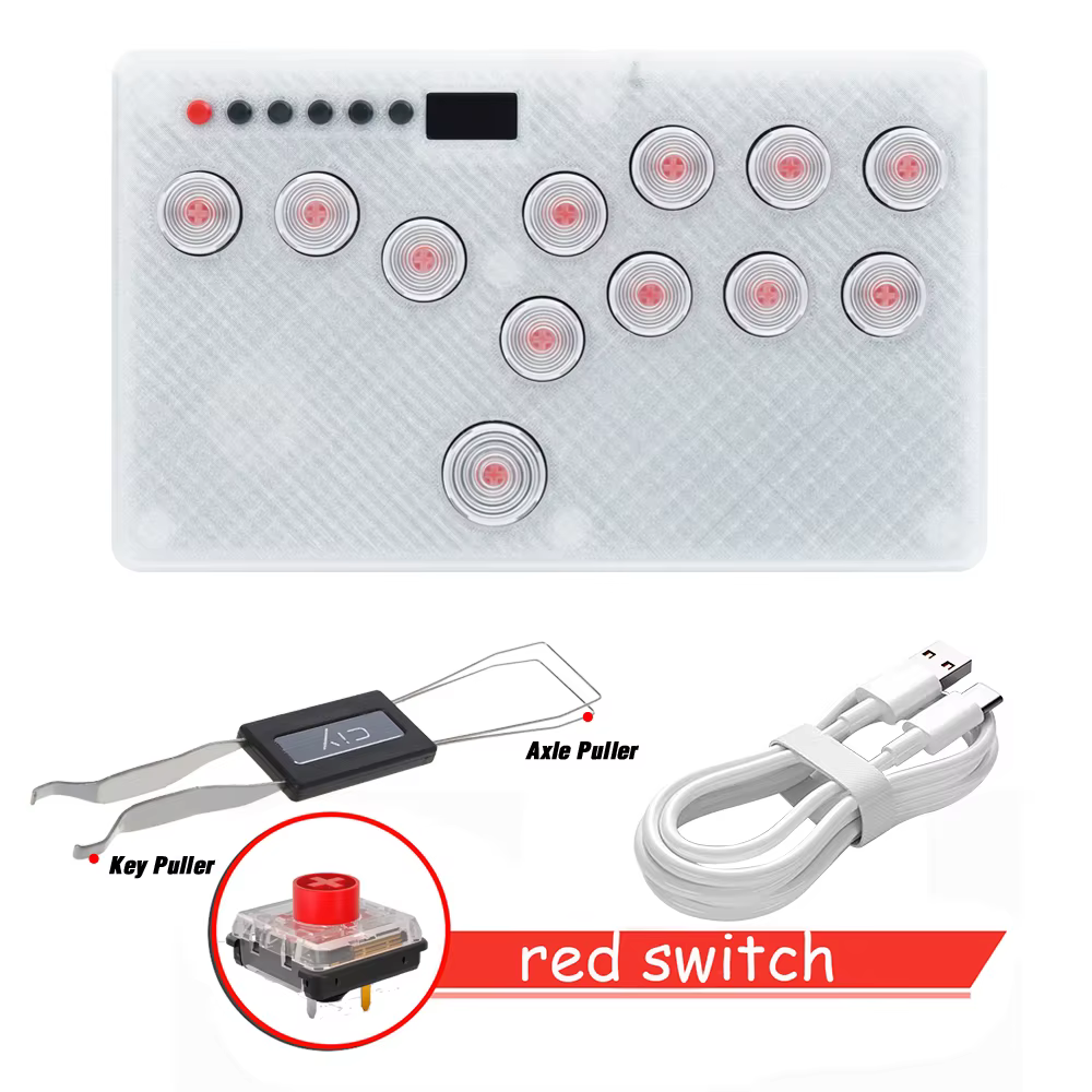Mini contrôleur sans colle HitBox, disposition gauche/droite, pour PS4 FightStick HotSwap Kailh Swit