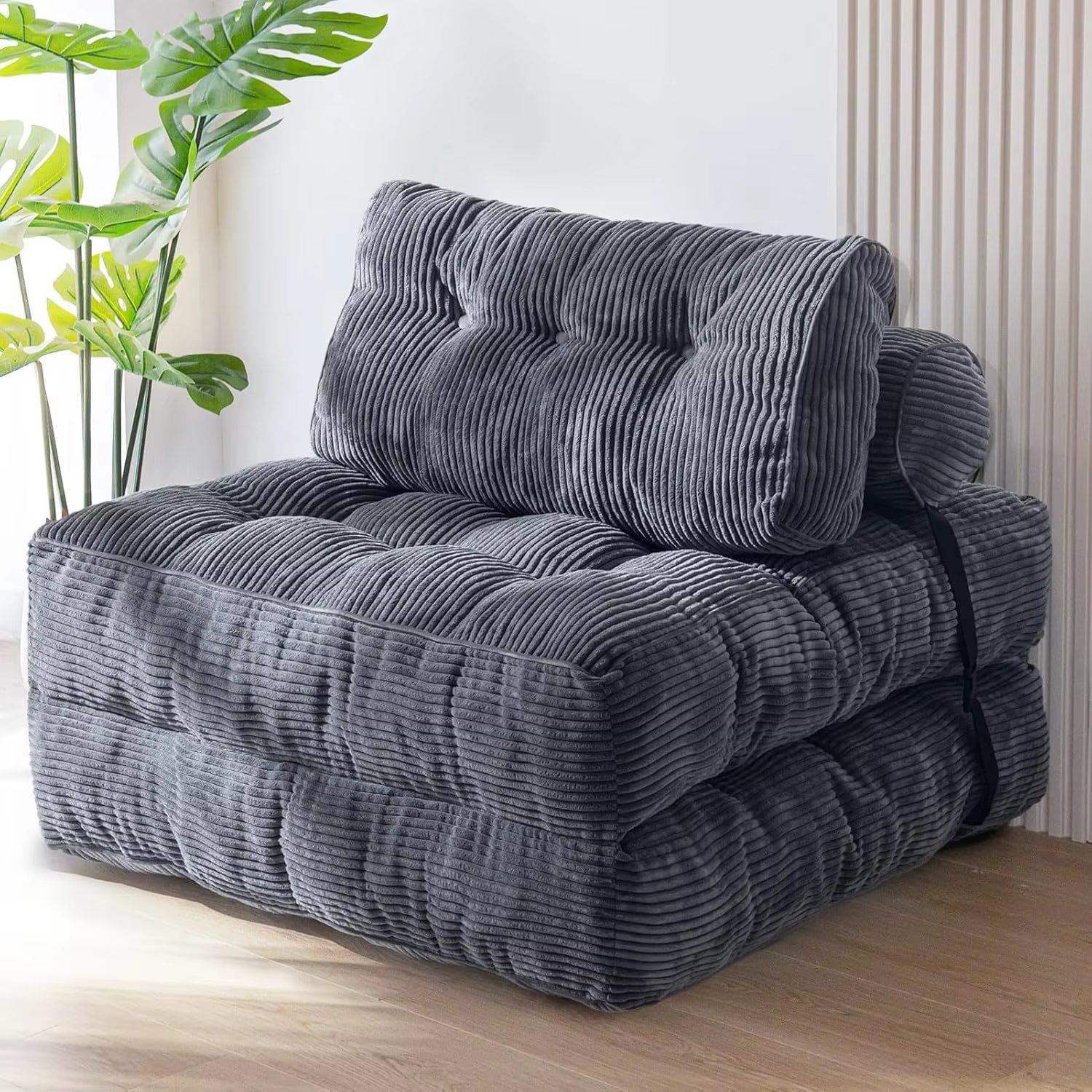 Canapé-lit pliant, fauteuil convertible avec oreiller et matelas pliable, chaise-lit portable, canap