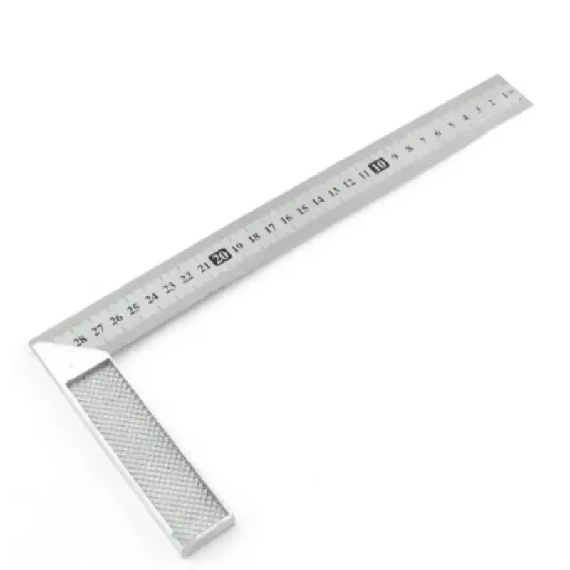 Poignée en aluminium de 250/300mm avec échelle en acier inoxydable, règle carrée d'angle de mesure d
