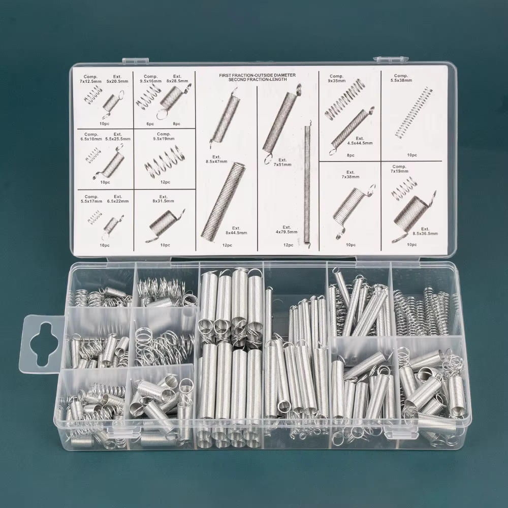 Kit d'assortiment de ressorts 200 pièces/ensemble, 20 tailles, ressorts de Compression en acier galv