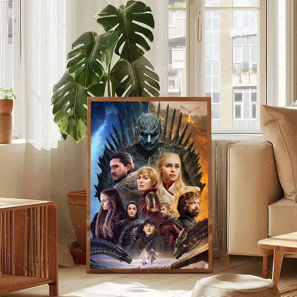 Affiche de film G-Game Of T-Thrones avec impressions, décoration pour la maison, la chambre à couche