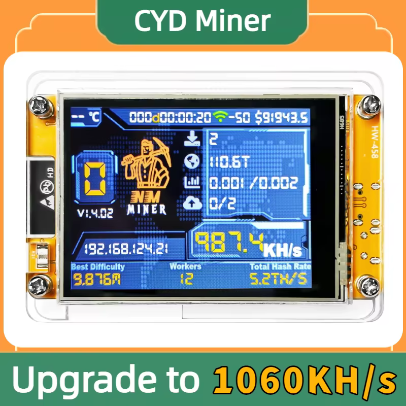 Lucky Miner pour les passionnés d'informatique, loterie Bitcoin Solo, NMMiner, taux de hash 1100KH/s