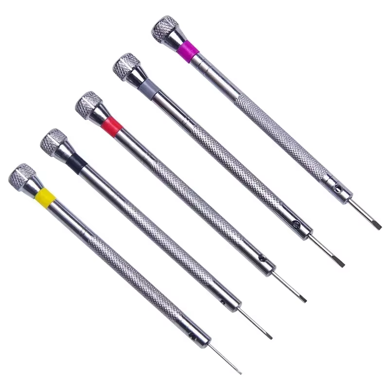 Tournevis en acier de 0.8 à 1.6mm pour la réparation de montres, outils de montre portables, retrait