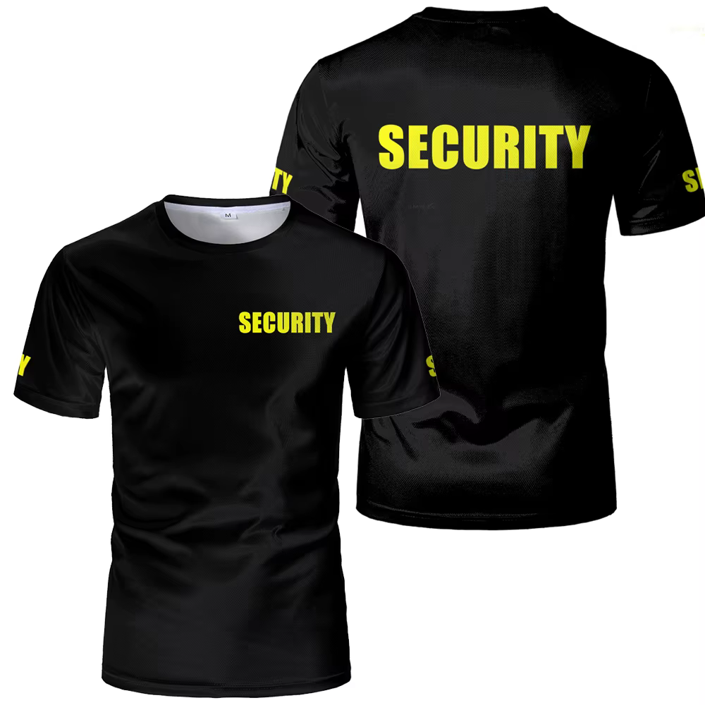 Uniforme de sécurité, vêtements de travail professionnels de garde du corps de sécurité classique, T