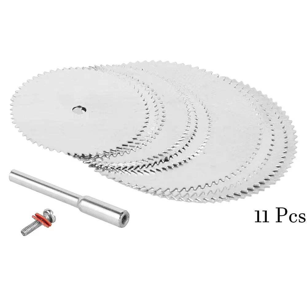 Jeu de Mini lames de scie circulaire, disque de coupe de précision pour le travail du bois avec 1 ti