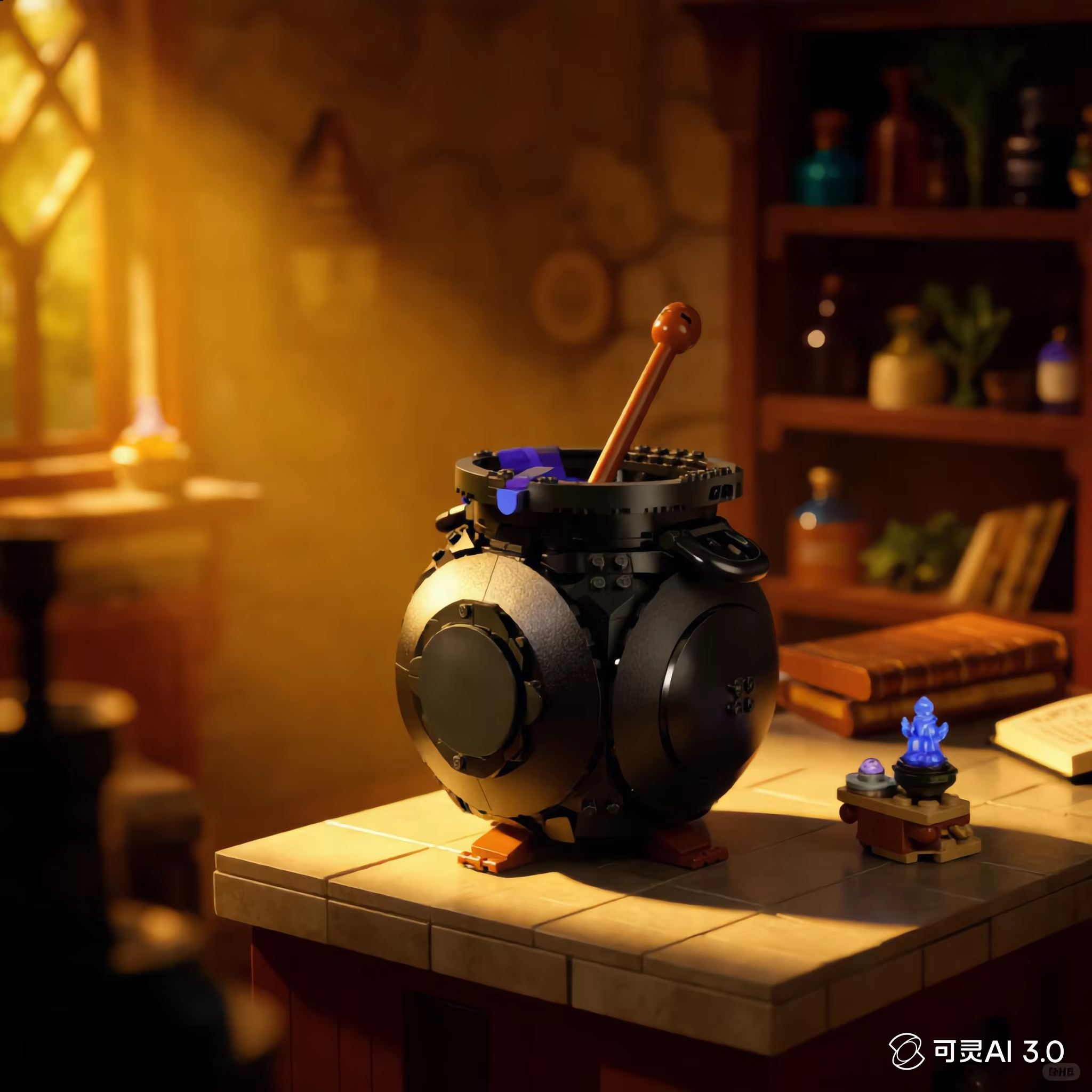 Crucible Secret Potion Classroom 652 Blocs de construction Modèle de film magique Jouet créatif à as