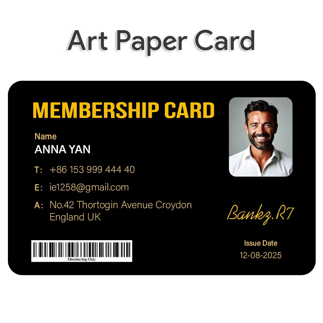 Carte de membre personnalisée pour Fan Club, 1 pièce, carte de fidélité VIP en plastique PVC pour in