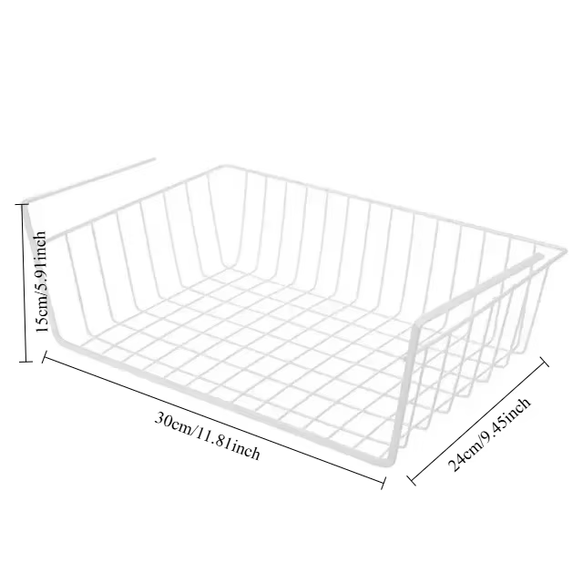 Meilleure vente : Organisateur de rangement en fer pour placard, armoire, bureau, avec panier en mai