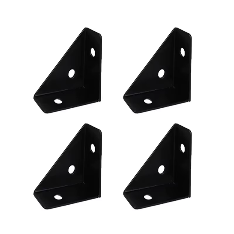 supports d'angle en acier robustes : 90 ° support à angle droit, support de renfort de meubles dur
