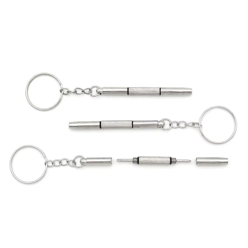 Tournevis pour lunettes 1/3/5/10 pièces, kit de réparation de montres avec porte-clés, outils portab