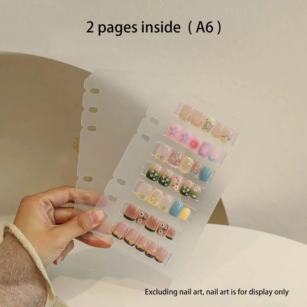 Organisateur de rangement pour nail art, album de présentation et édition DIY, simple, anti-poussièr