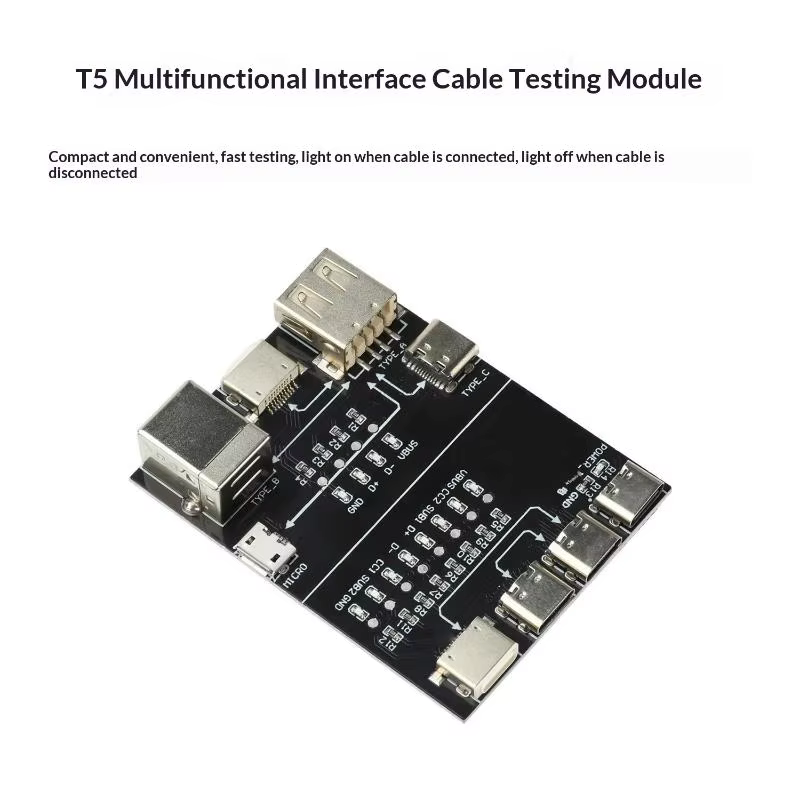 Module de test de câbles T5 avec interface pour test de continuité des fils, utilisation multifoncti