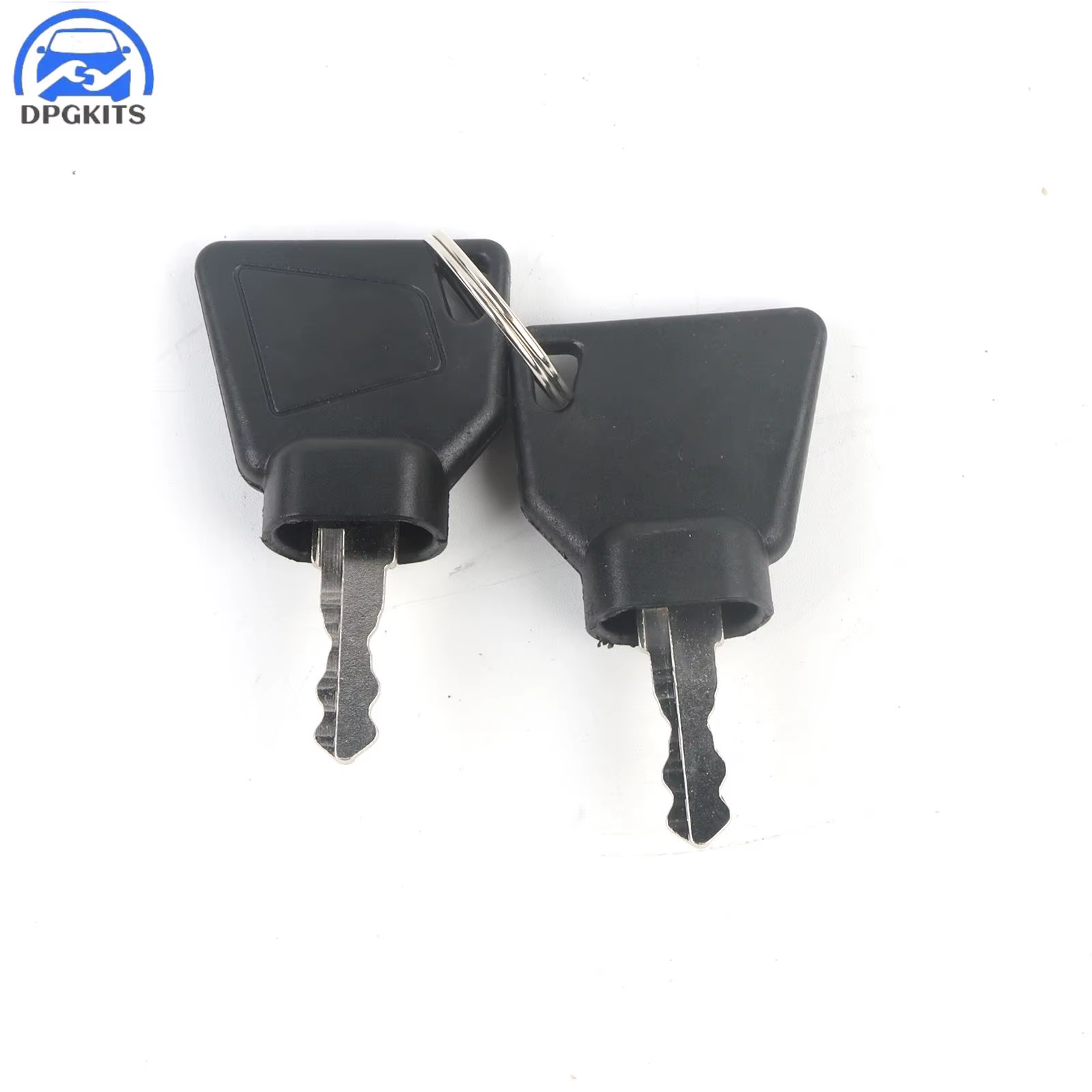 DPGKITS 2PCS Clé de contact pour équipement lourd automobile, pour tracteur et excavatrice JCB, inte