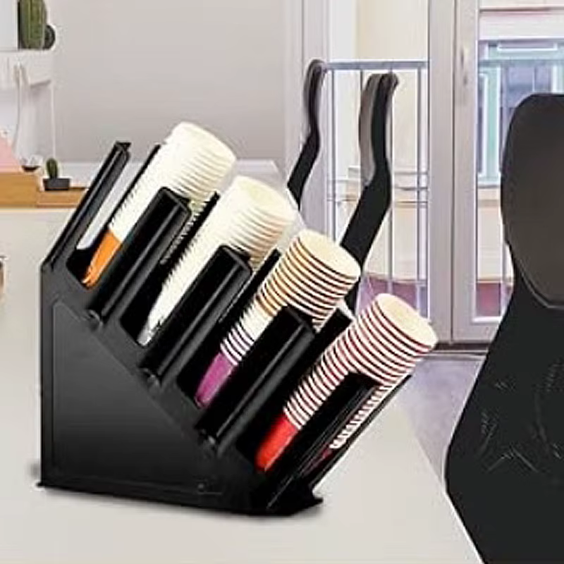 1 pièce Distributeur de gobelets jetables multifonctionnel pour comptoir, pour café et salon de thé,