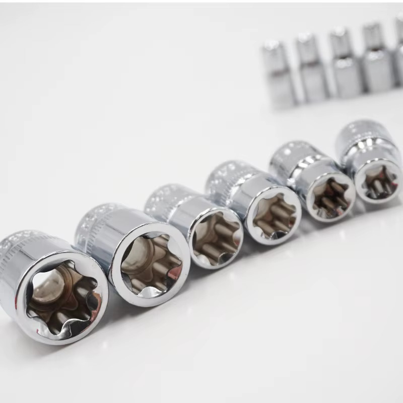 Jeu de douilles étoile 1/4 "3/8", 11 pièces, tête de clé à douilles femelle de Type E E4 E5 E6 E7 E8
