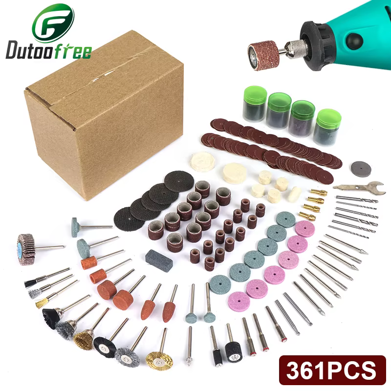 361 pièces/lot outils électriques Dremel outil rotatif ensemble d'accessoires convient pour Dremel p