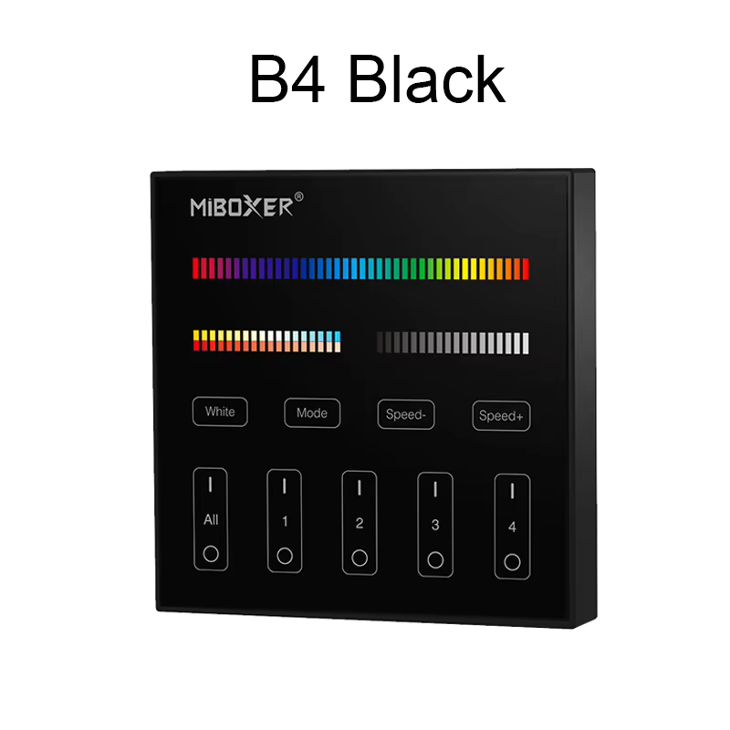 ATA BOXER-Télécommande Murale à Panneau Intelligent B4, 4 Zones RGB + CCT, 2.4G, Sans Fil, Alimenté 