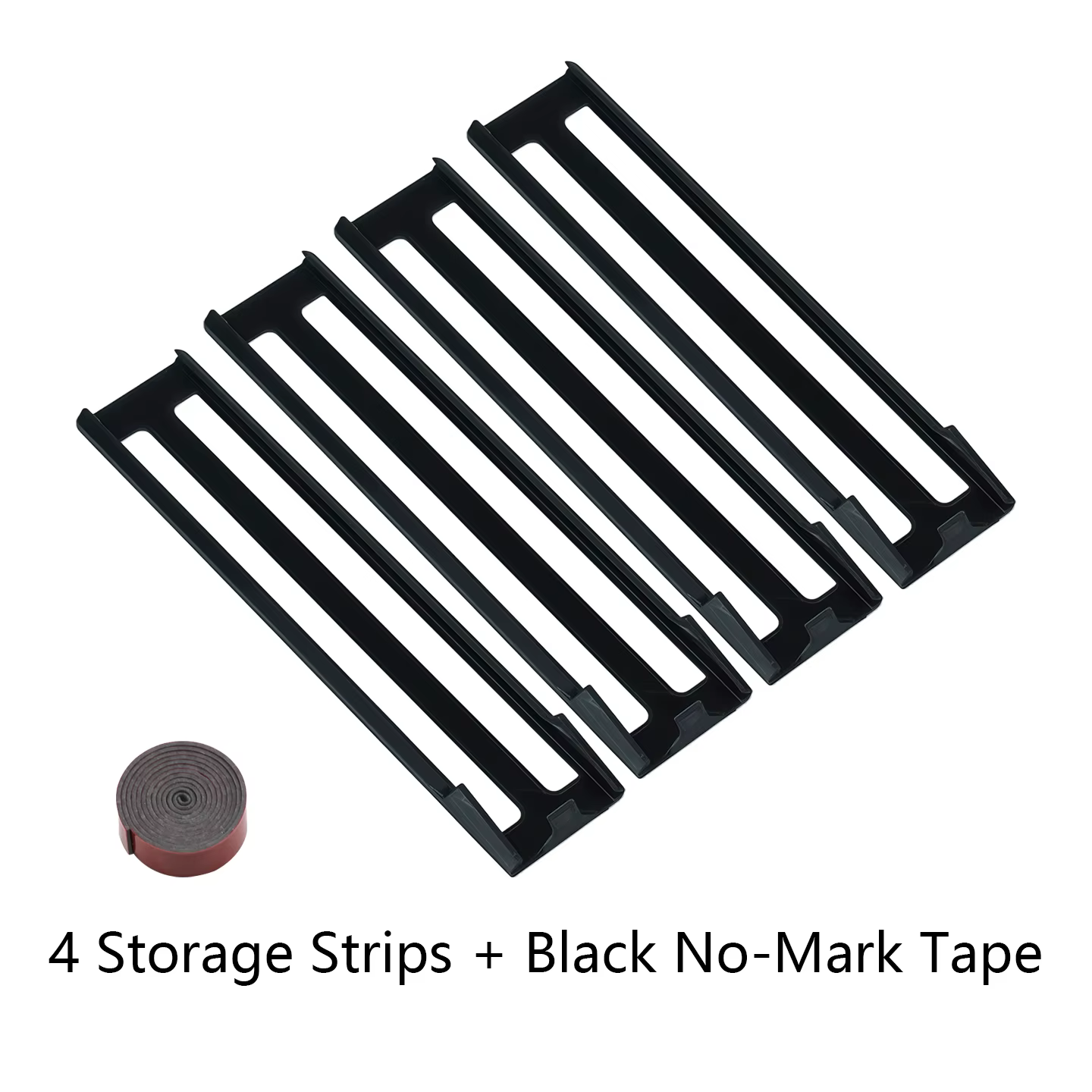 Bandes de rangement verticales pour capsules de café, lot de 4, auto-adhésives, sans perçage, distri