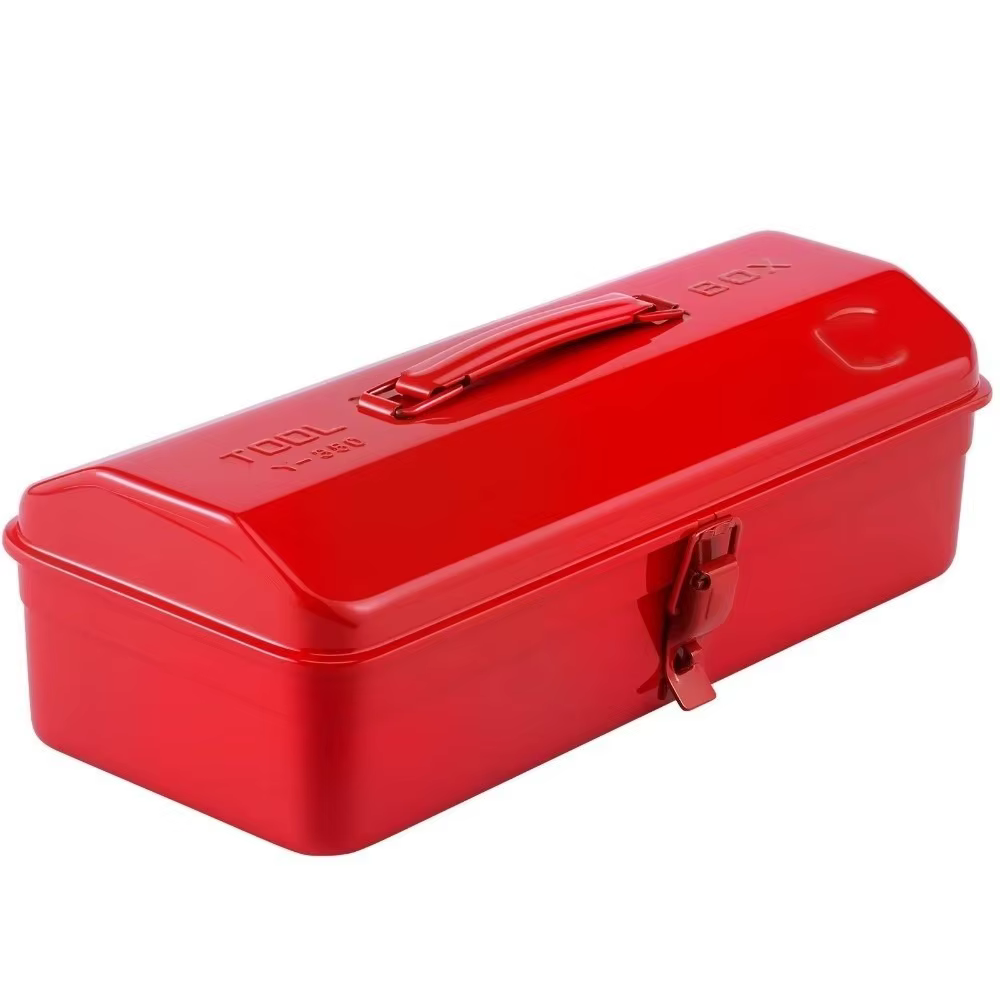 Grande boîte à outils en métal légère, boîte à outils robuste, coffre de réparation multifonction, r