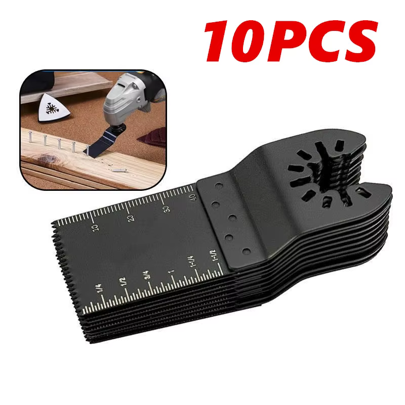 10 lames d'outils oscillants, lames de scie oscillantes universelles professionnelles, lames multi-o