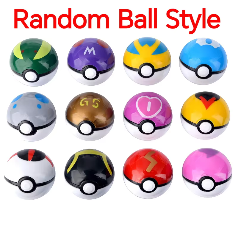 Figurines d'action Pokemon Pikachu Pokeball, 12 pièces/ensemble, modèle de jeu Poke Ball, figurines 